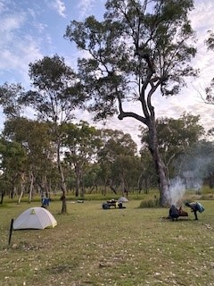 A photo of a campsite.