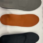 A birds eye view of three different orthotics